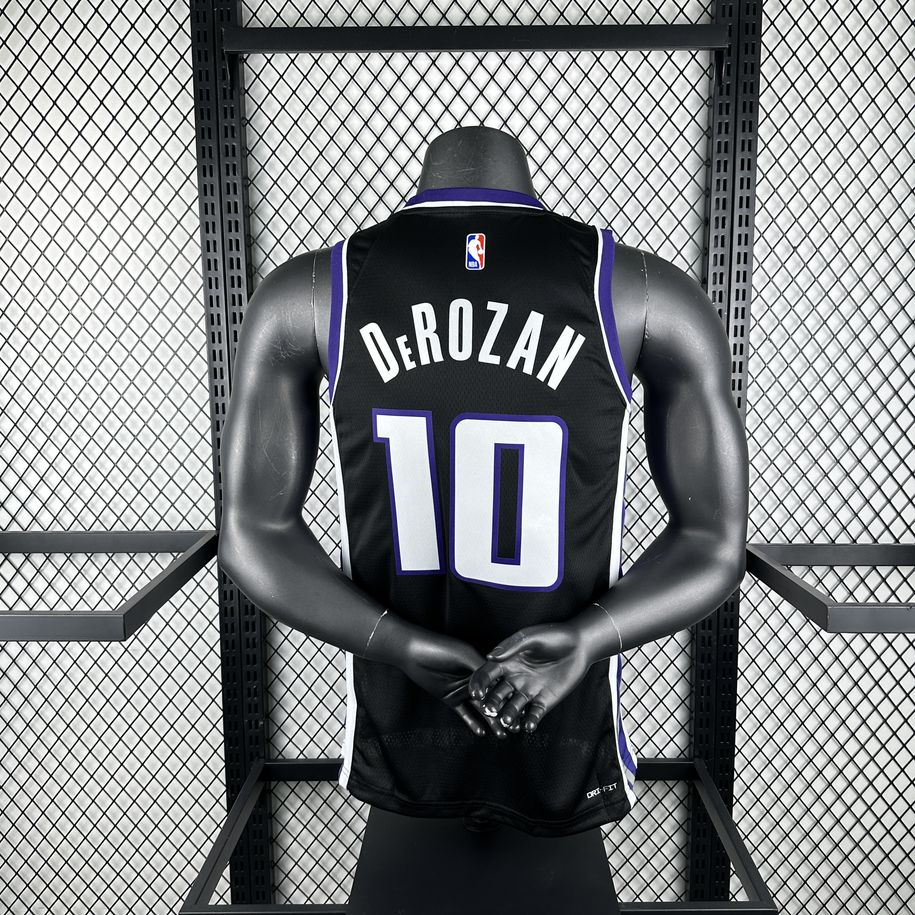 Men Sacramento Kings 10 DeRozan black NBA 2023 24 Season Jerseys